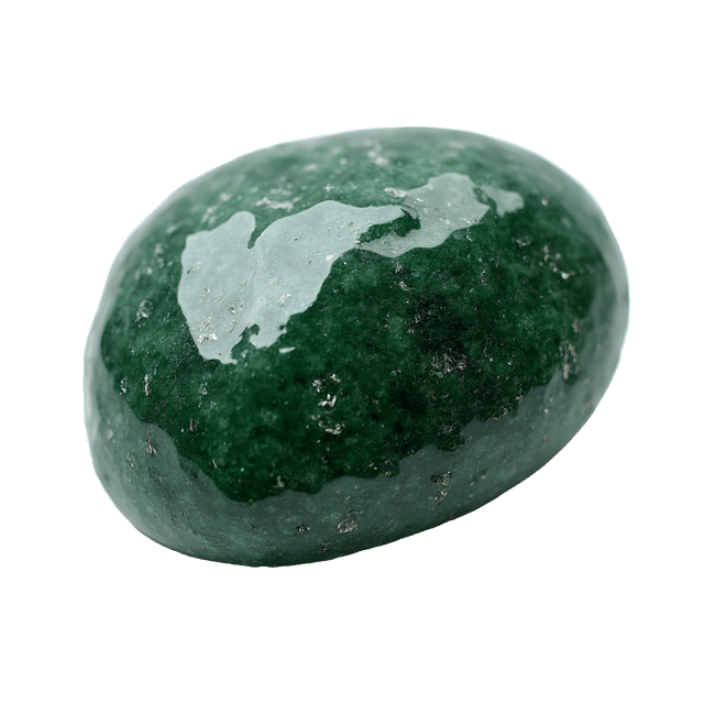 Free transparent PNG: Elegant Greenish-Black Tourmaline Gemstone with Smooth Surface on White Background