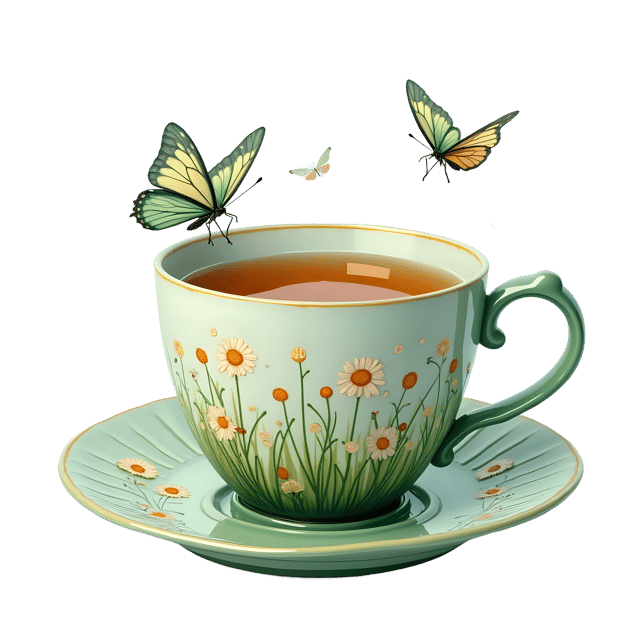 Free transparent PNG: Spring Meadow Tea Cup  Nature-Inspired Clipart, free download png