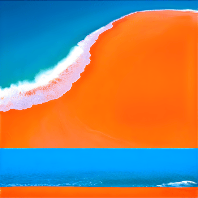 Free transparent PNG: Golden Sand and Turquoise Sea Under a Blue Sky PNG Background