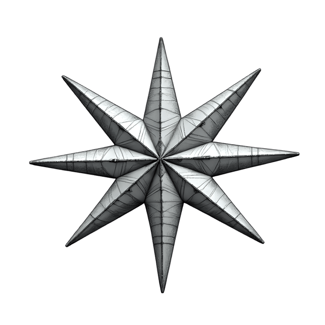 Free transparent PNG: Silver Star Ornament  Holiday Clipart, free downloadable png