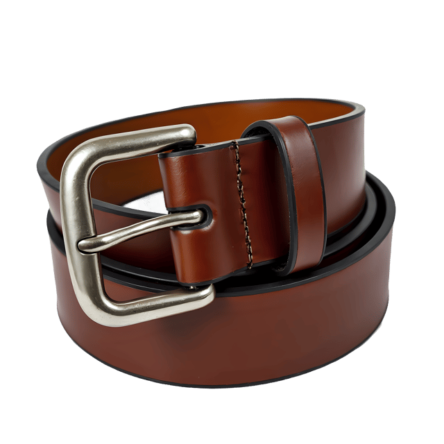 Free transparent PNG: Stylish Brown Belt with Metallic Buckle and Smooth Leather Strap PNG