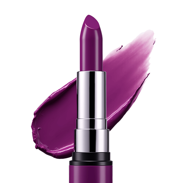 Free transparent PNG: Vibrant Purple Lipstick with Glossy Finish on White Background