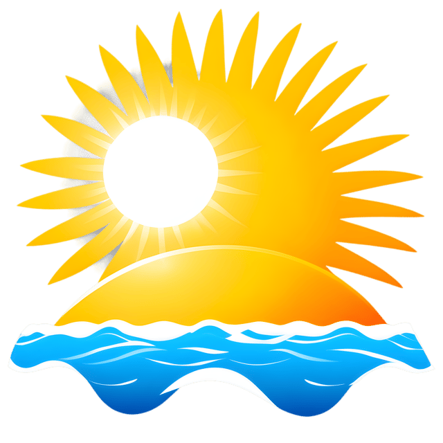 Free transparent PNG: Bright Sun Over Beach Transparent PNG for Coastal and Tropical Themes