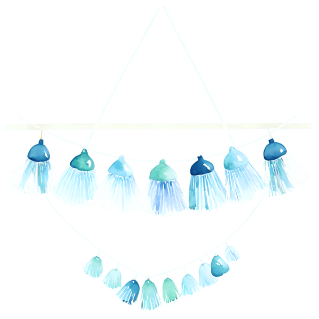 Free transparent PNG: Watercolor Fringe Edge Ornament PNG – Transparent Background Decorative Illustration