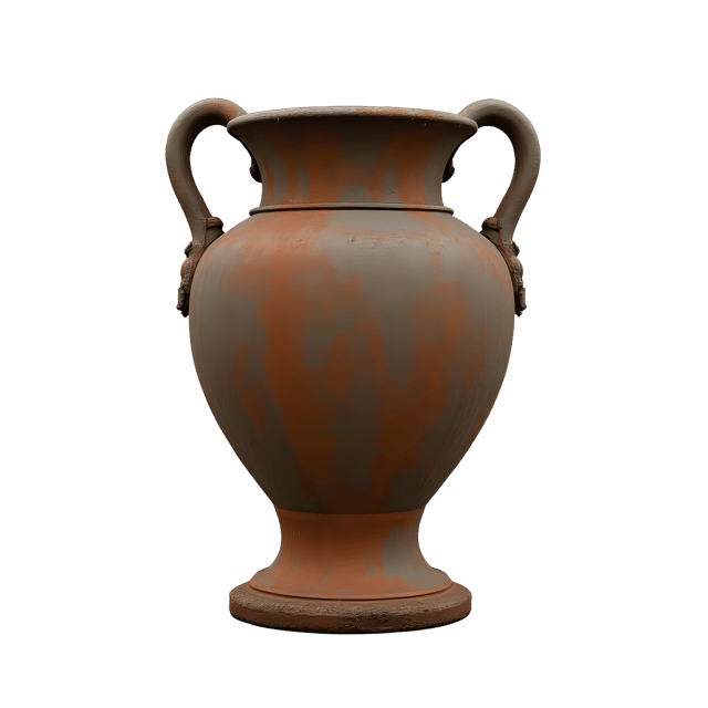 Free transparent PNG: Rust-Finished Iron Vase PNG with Transparent Background for Decorative and Crafting Projects