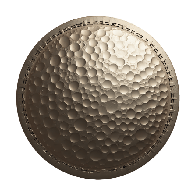 Free transparent PNG: Boho Metallic Disc  Hammered Texture Clipart, free downloadable png