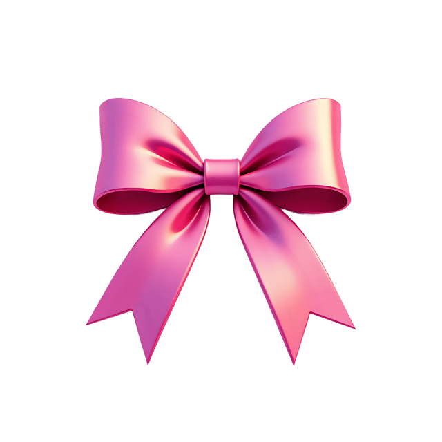 Free transparent PNG: Shimmering Pink Ribbon with Soft Glow  Elegant Clipart, free transparent png download
