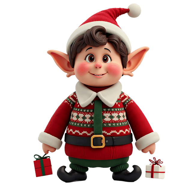 Free transparent PNG: Elf Christmas sweater PNG Clipart  Perfect for Holiday Crafts  Designs