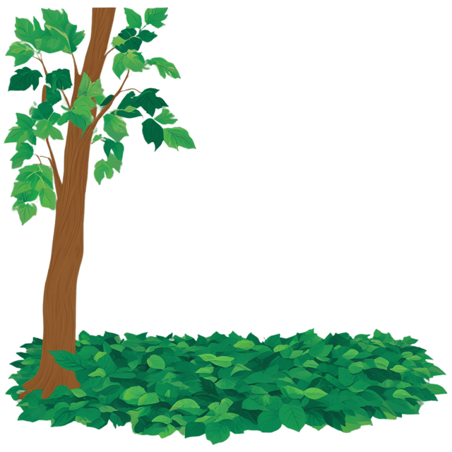 Free transparent PNG: Lush Forest Floor Leaves PNG with Transparent Background for Nature Imagery