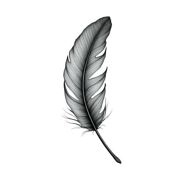 Free transparent PNG: Delicate Feather Tip with Silver Edges  Elegant Clipart, free transparent png download