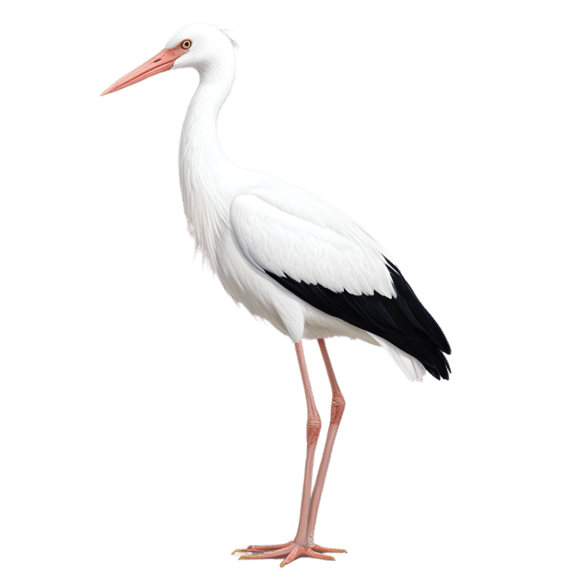 Free transparent PNG: Stork Bird PNG with Transparent Background for Artistic Use