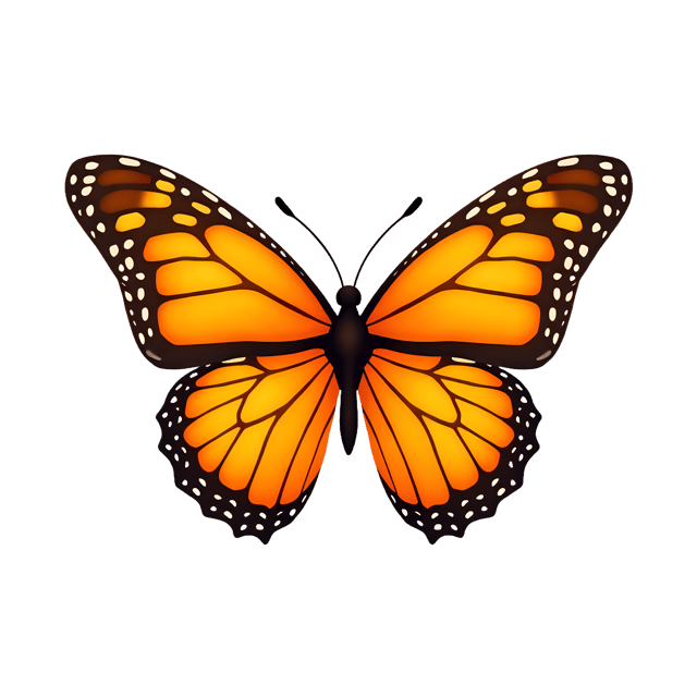 Free transparent PNG: Orange Monarch Wings  Butterfly Clipart, free downloadable png