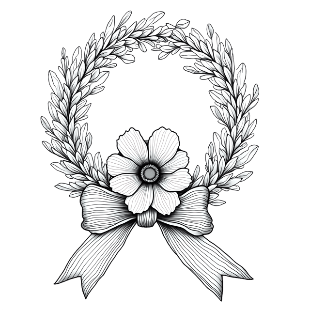 Free transparent PNG: Ribbon in Loop with Floral Center  Elegant Clipart Design, free download png