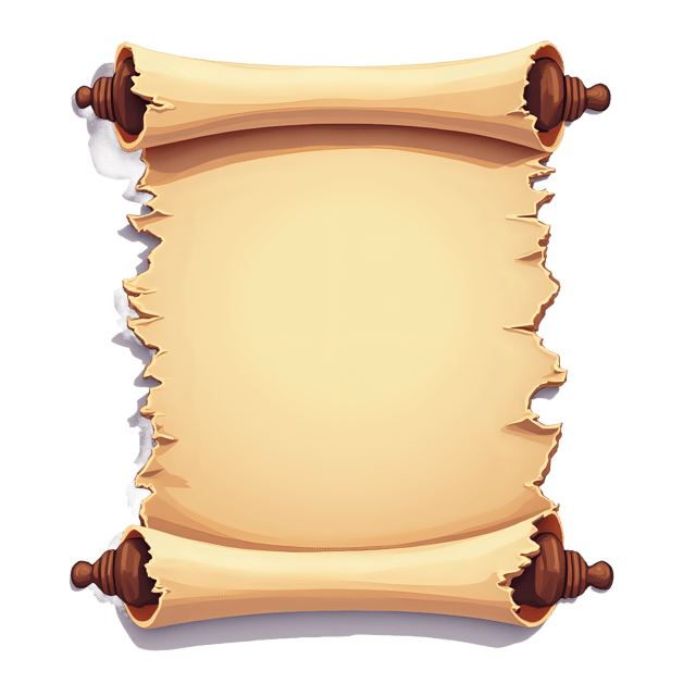 Free transparent PNG: Scroll with Torn Top and Melted Edge  Free Downloadable PNG Clipart
