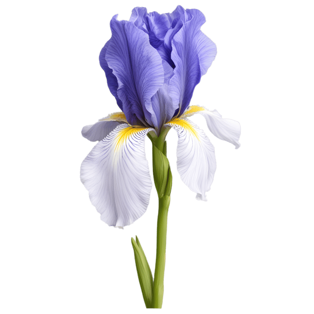 Free transparent PNG: Iris Flower Transparent Background PNG for Floral Design and Clipart