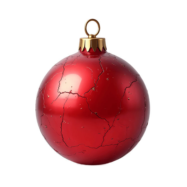 Free transparent PNG: Red Glass Ornament  Cracked Ice Look Clipart, free png download