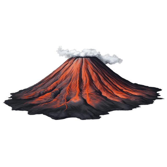 Free transparent PNG: Volcanic Landscape Transparent Background PNG