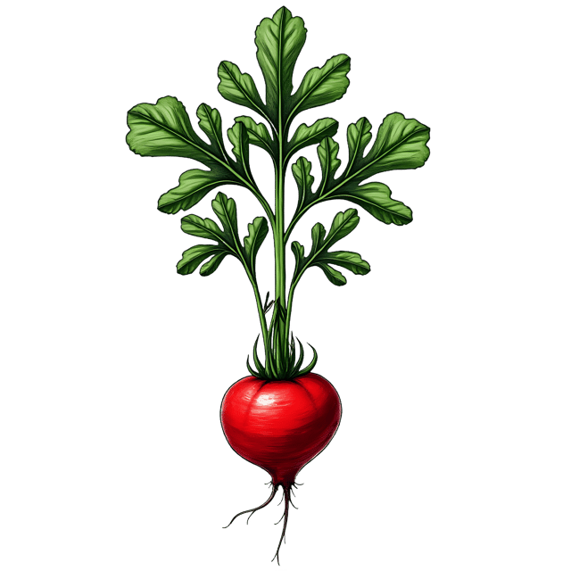 Free transparent PNG: Radish Pencil Sketch Illustration for Kitchen and Garden Decor