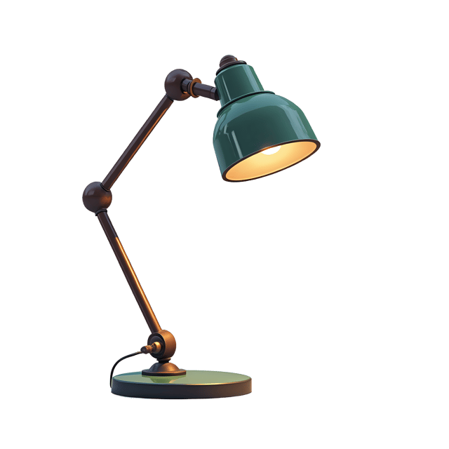Free transparent PNG: Vintage Desk Lamp PNG for Reading and Stylish Lighting