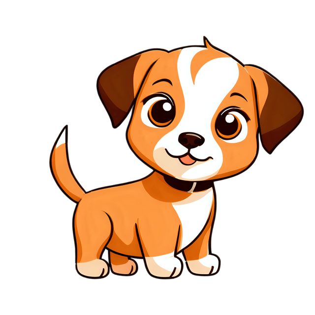 Free transparent PNG: Cute Puppy Cartoon Illustration for Nursery Decor, Clipart, and Crafts