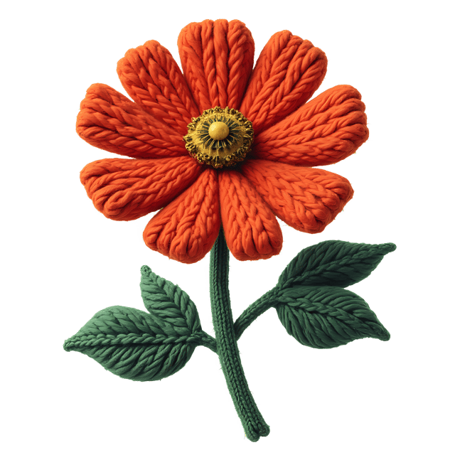 Free transparent PNG: Knitted Flower PNG Clipart  Perfect for Crafts  Decor