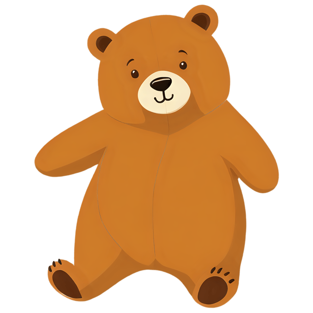 Free transparent PNG: Cute Cartoon Bear Illustration for Nursery Decor and Craft Projects