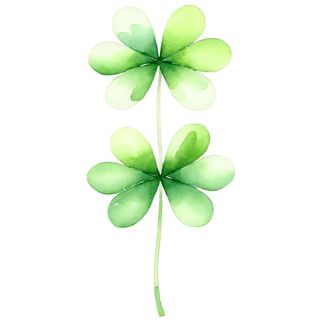 Free transparent PNG: Watercolor Shamrock PNG – Transparent Background Irish Illustration