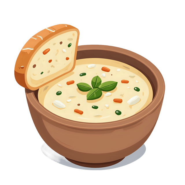 Free transparent PNG: Chowder Bread Bowl  Seafood Recipe Clipart, free downloadable png