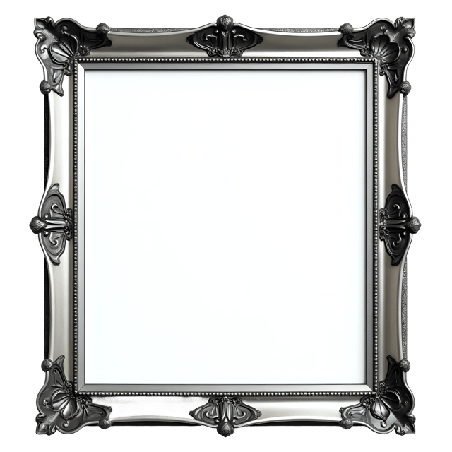 Free transparent PNG: Silver Frame PNG Clipart  Perfect for Modern Design  Decor