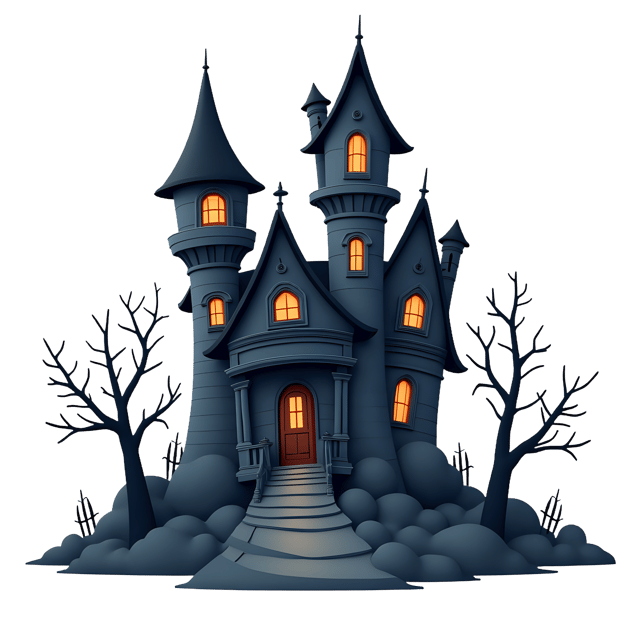 Free transparent PNG: Spooky Mansion  Halloween Clipart, free transparent png download