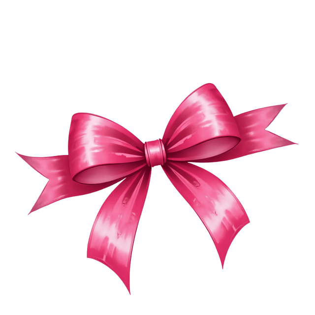 Free transparent PNG: Curled Pink Ribbon with Light Sparkles  Decorative Clipart, free transparent png download