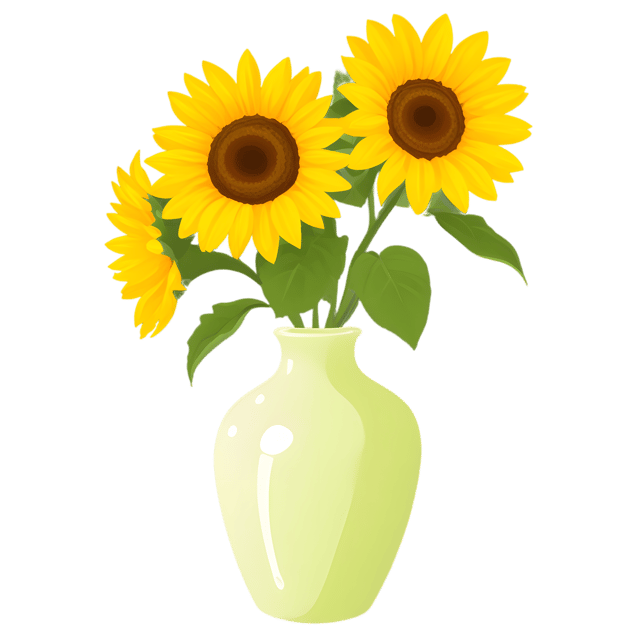 Free transparent PNG: Fresh Sunflowers Transparent PNG for Floral Design and Decor