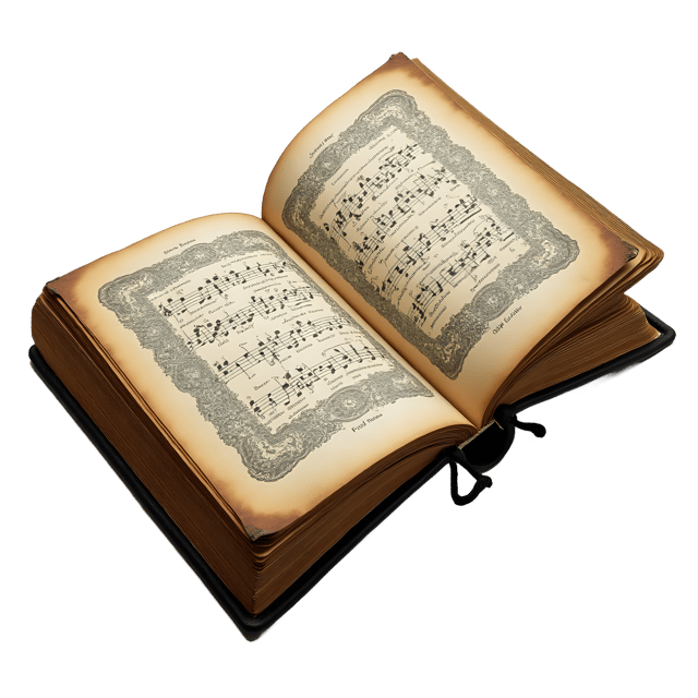 Free transparent PNG: Caroling Book PNG Clipart  Ideal for Holiday Projects, Crafts  Education