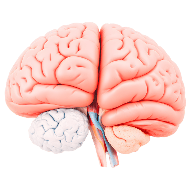 Free transparent PNG: Detailed Brain Anatomy Illustration with Transparent Background PNG