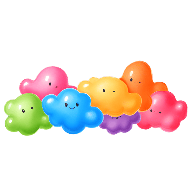 Free transparent PNG: Vivid Color Blobs Flowing Motion PNG with Transparent Background