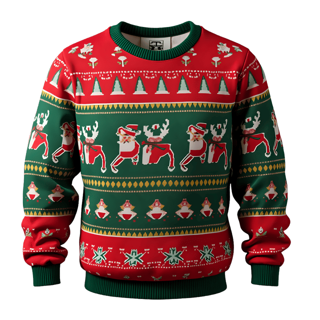 Free transparent PNG: Patterned Christmas Sweater PNG Clipart  Perfect for Holiday Crafts  Projects