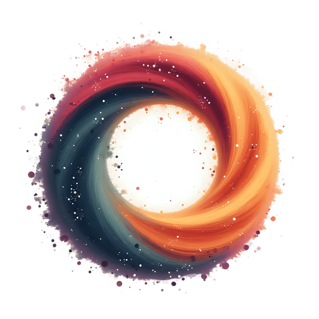Free transparent PNG: Color Swirl in Space  Abstract Art PNG, free download
