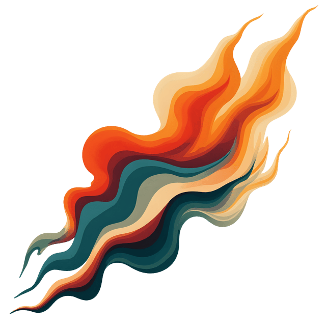 Free transparent PNG: Abstract Flowing Forms Transparent PNG for Creative and Decorative Use