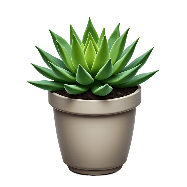 Free transparent PNG: Small Potted Succulent PNG with Transparent Background for Botanical Design