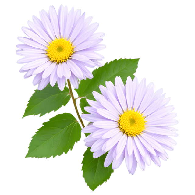Free transparent PNG: Aster Flower Transparent Background PNG for Floral Design and Decor
