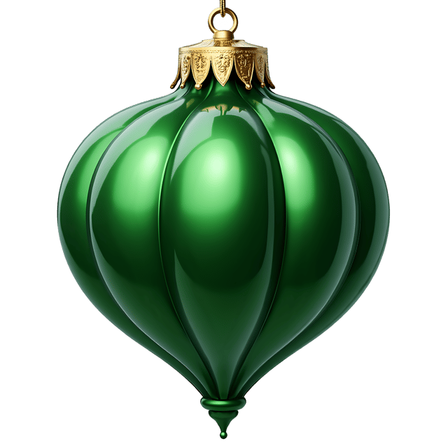 Free transparent PNG: Green Shiny Ornament  Christmas Clipart, free transparent png download