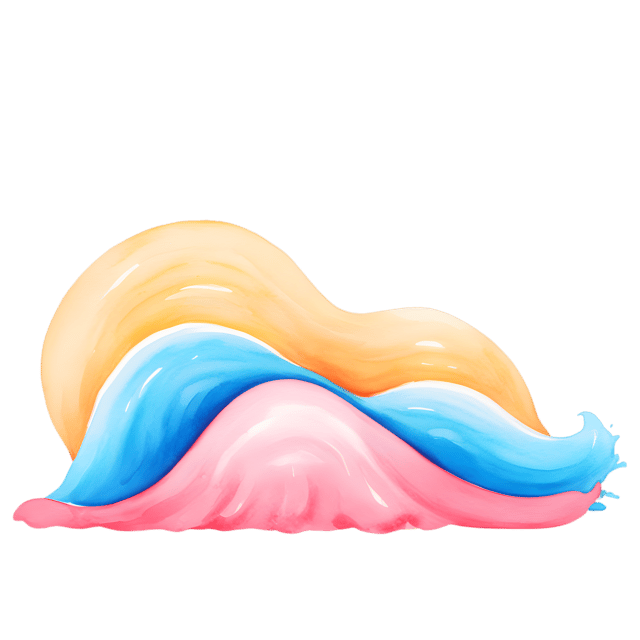 Free transparent PNG: Whimsical Colorful Wave PNG Design for Art and Decor