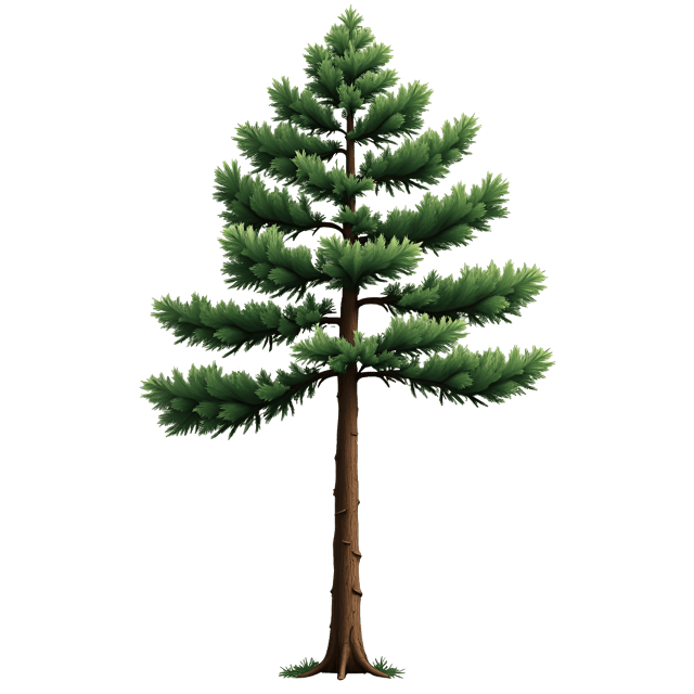 Free transparent PNG: Stately Pine Tree Clipart with Transparent Background