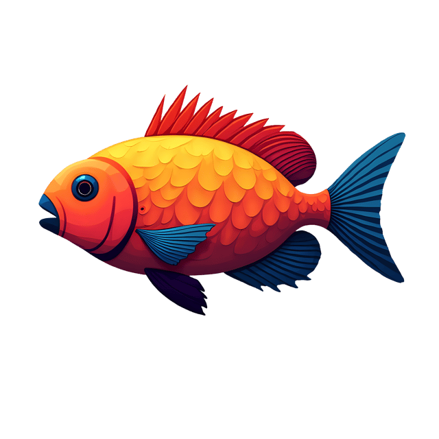 Free transparent PNG: Brightly Colored Parrotfish PNG with Transparent Background