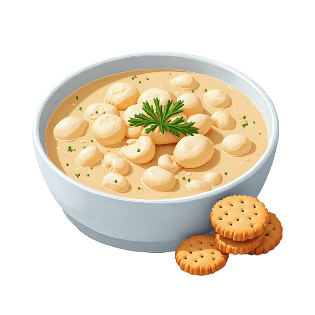 Free transparent PNG: Clam Chowder with Oyster Crackers  Seafood Recipe Clipart, free transparent png download