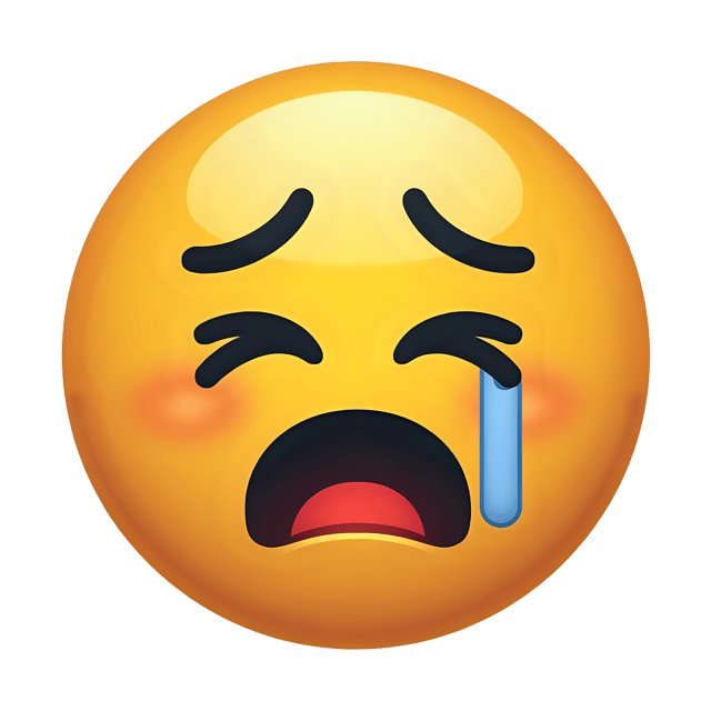 Free transparent PNG: Crying Emoji PNG Clipart  Ideal for Emotion Expression in Design  Crafts