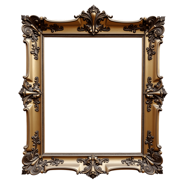 Free transparent PNG: Baroque Frame Decorative Art for Interior Design and Home Accents