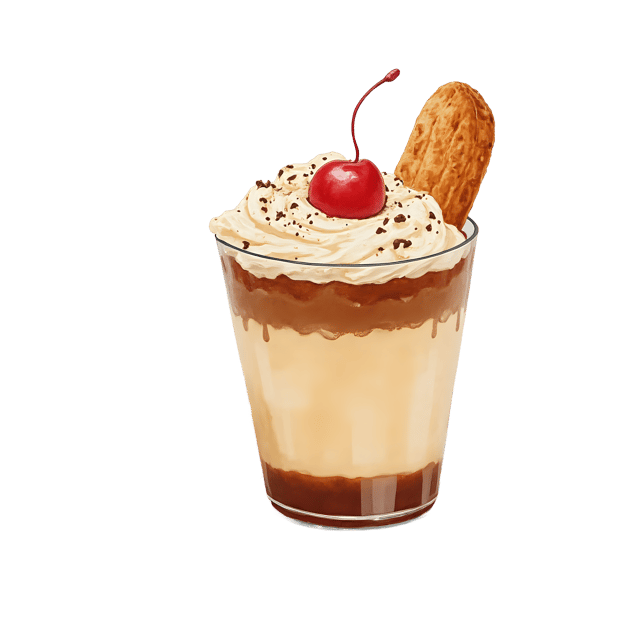 Free transparent PNG: Affogato Dessert  Biscotti Topping Clipart, free downloadable png