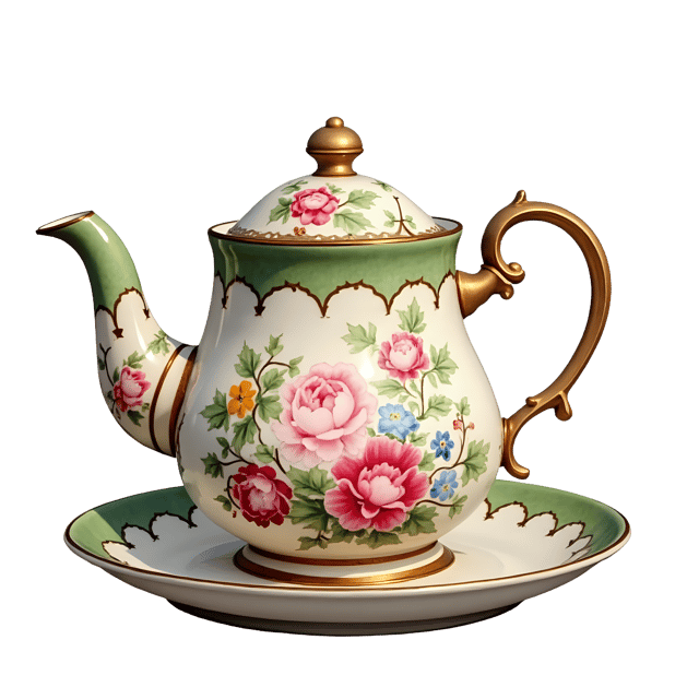 Free transparent PNG: Victorian China Tea Set PNG Clipart  Perfect for Antique-Inspired Designs  Crafts