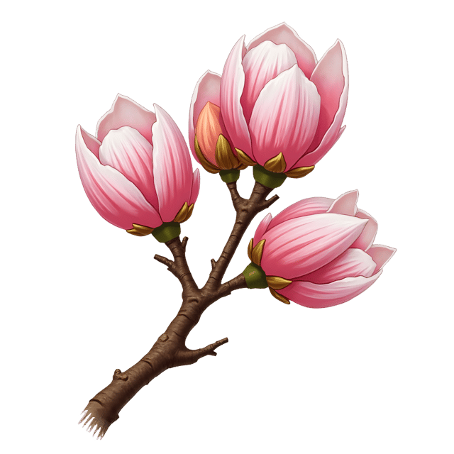Free transparent PNG: Bloom Cluster with Twig and Bark  Nature Clipart, free download png